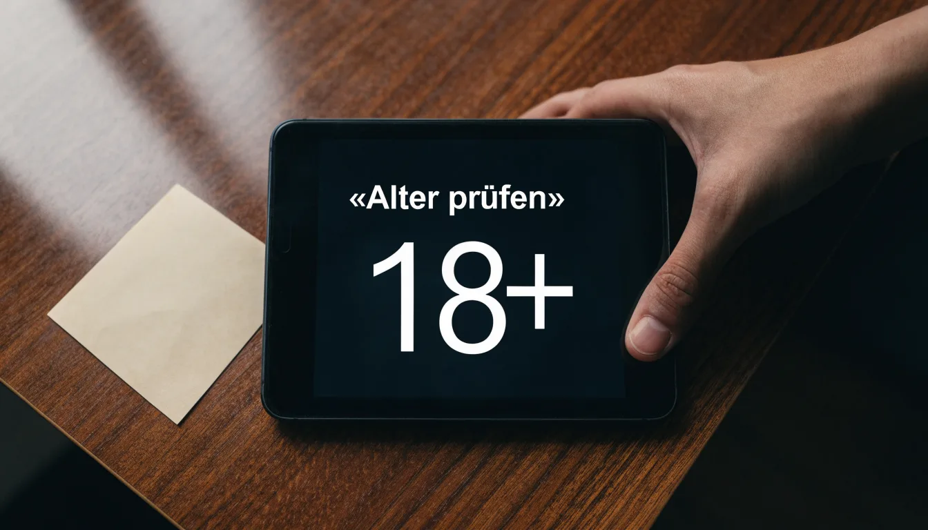 Ein Richterhammer aus Holz liegt auf einer polierten Tischplatte, daneben fällt weiches Licht aus einem Fenster.